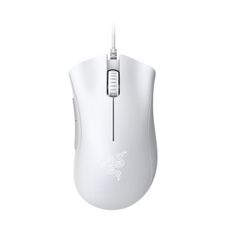 RAZER MOUSE DEATHADDER ESSENTIAL WHITE (GMM-000519) เมาส์ (สินค้าล็อตใหม่ จะเป็นสายยาง)
