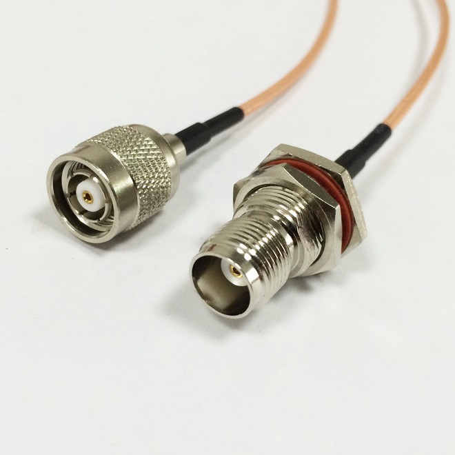 ใหม่ TNC หญิง glothead สวิทช์ RP-TC ชายปลั๊กหญิง pin จัมเปอร์สาย RG316 15 ซม. 6 "สําหรับ WIFI