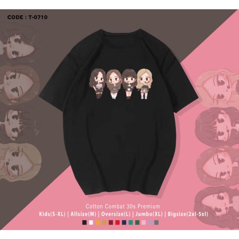 เสื้อยืด BLACKPINK JISOO/LISA/ JENNIE/ROSE