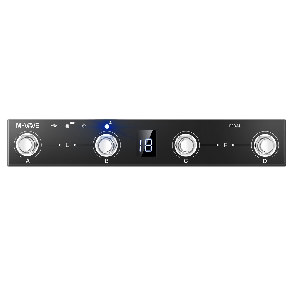 [สต๊อกพร้อม] M-vave Chocolate Programmable BT MIDI Controller 4 Footswitch รองรับ USB MIDI Suit สําห