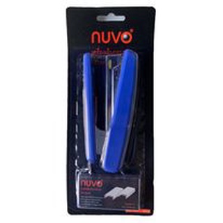 เครื่องเย็บกระดาษ แม็กเย็บ พร้อมลวดเย็บในตัว No.10 Nuvo ของแท้100% สีน้ำเงิน รุ่น 9001