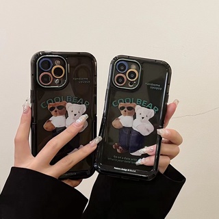 ✨ส่งเชือกเส้นเล็ก✨เคสไอโฟน14 Pro Max 13 12 11 เคส for iPhone 14พลัส การ์ตูน น่ารัก หมา พกง่ายๆ การป้องกันการตก Case