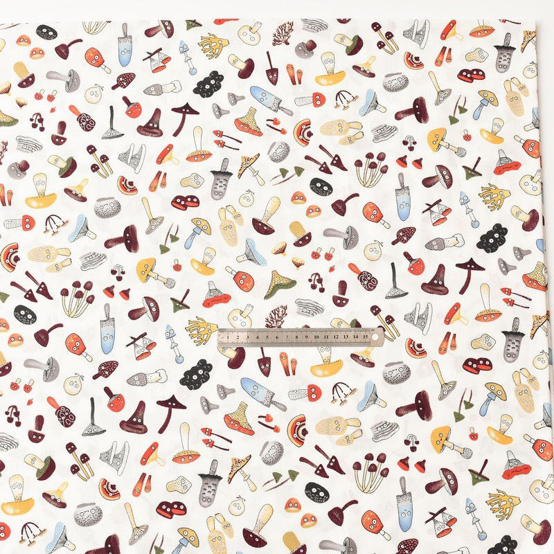 ผ้าคอตตอน 100% ทอทวิล ผ้าเมตร พิมพ์ลายดอกไม้ หน้ากว้าง 160 เซนติเมตร หรือ 63นิ้ว