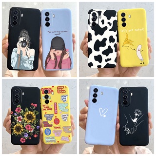 เคสโทรศัพท์มือถือ ซิลิโคน ลายการ์ตูนวัวน่ารัก สําหรับ Huawei Nova Y70 Plus Nova Y70 Nova Y70 Nova Y70+