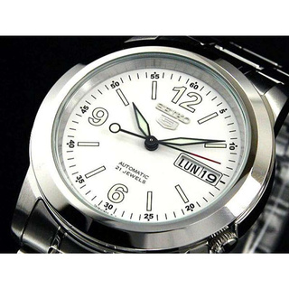 SEIKO 5 Automaticรุ่น SNKE57K1 นาฬิกาข้อมือผู้ชาย สายแสตนเลส หน้าปัดสีขาวสุดหรูประกันศูนย์ Seiko 1 ปีเต็ม