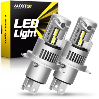 Auxito หลอดไฟหน้ารถยนต์ LED H4 100W 20000LM H4 9003 HB2 สว่างมาก 2 ชิ้น