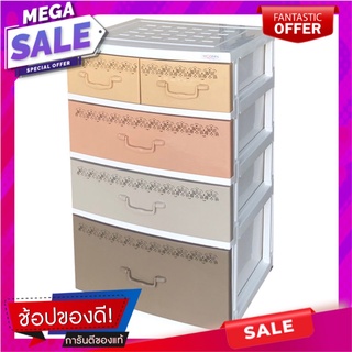 ตู้ลิ้นชัก 4 ชั้น 2 ช่อง รุ่น B56 #C84-Tier Plastic Drawers B56 #C8