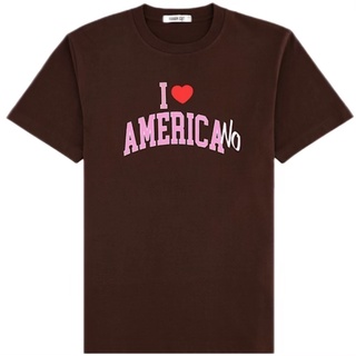 เสื้อยืดผ้าฝ้ายพิมพ์ลายแฟชั่น ROUGH CUT AMERICANO TEE