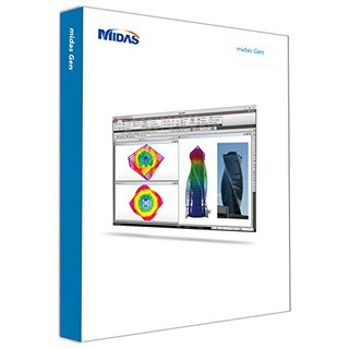 midas Gen / nGen &amp; Drawing / DShop 2019  ออกแบบและวิเคราะห์อาคาร 3D