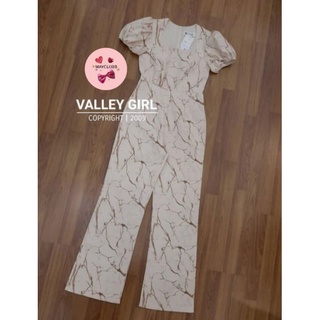 Tag Valley Girl size s 32-33 / 25-26 /35-36 จั้มสีครีม ลายหินอ่อน