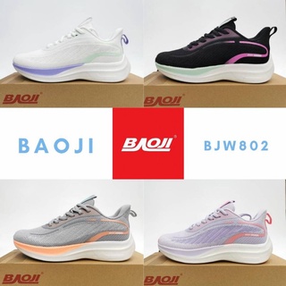 [รุ่นขายดี ตรงปก ส่งไว] Baoji802 รองเท้าวิ่งบาโอจิผู้หญิง น้ำหนักเบามาก รุ่น w802​