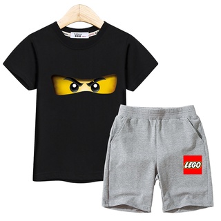 เสื้อผ้าแฟชั่นทารกเสื้อแขนสั้น Boys costumes eye clothes kids set summer suit