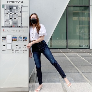 Focusjeans001 กางเกงยีนส์ผู้หญิงขายาว ผ้ายืดสวยแพงพรีเมี่ยม