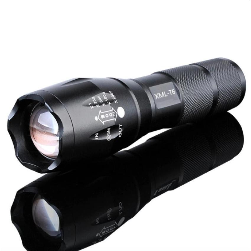 LOV-R 2200Lm CREE XML T6 LED Zoomable Flashlight Torch 5 Modes ไฟฉาย แรงสูง ซูมได้ แถมอุปกรณ์ครบชุด