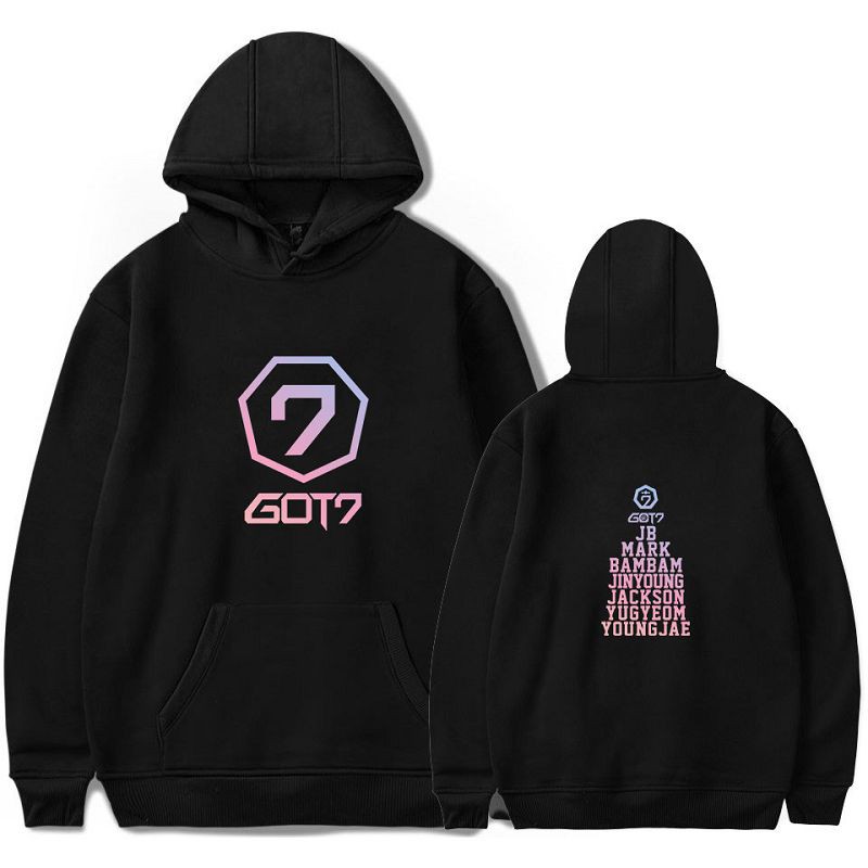Kpop GOT7 ทีมผู้ชายและผู้หญิงผ้าฝ้าย Hoodie Unisex เสื้อกันหนาวขนาดใหญ่ XXS-4XL 724