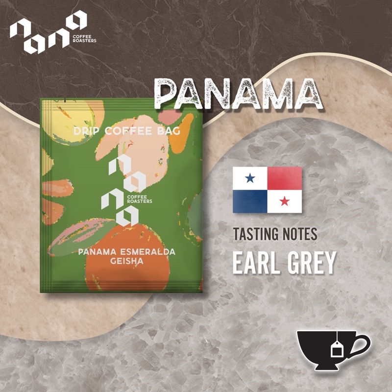 Nana Coffee Roasters - กาแฟดริป drip bag คั่วอ่อน แบบซอง - Panama Esmeralda Geisha