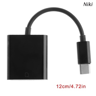 Niki Usb Type C To Sd Card Reader Otg อะแดปเตอร์สายเคเบิ้ลสําหรับโทรศัพท์แท็บเล็ต Pc