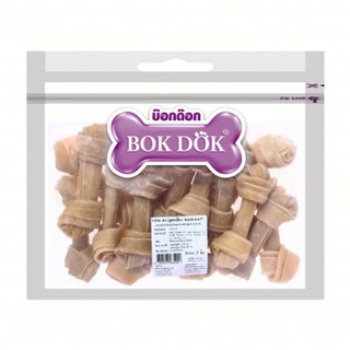 (VP06)Bokdok(บ็อกด็อก) กระดูกผูกสีธรรมชาติ ขนาด4-4.5 นิ้ว (16 ชิ้น/แพ็ค)