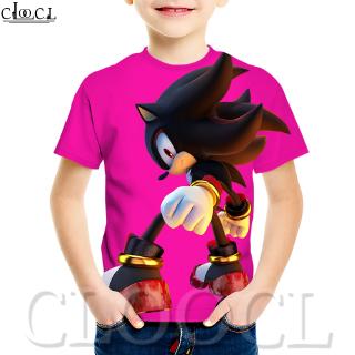 CLOOCL Sonic The Hedgehog 3D Print Children Casual T-Shirts