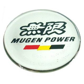 สติกเกอร์ติดดุมล้อ MUGEN POWER ขนาด 38mm. 1 ชุดมี 4 ชิ้น