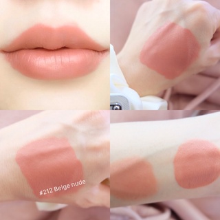 (ส่งฟรี ) Byeon perfect lip matte 212 beige nude สีเบจส้มนู้ดน่ารักขายดีมากก