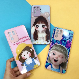 พร้อมส่งจากไทย!! Samsung A12/A20/30/A21S/A03S/A70/J7 2016 เคสมือถือกระจกพิมพ์ลาย กันเลนส์กล้อง เคสหน้าเงา ลายการ์ตูน