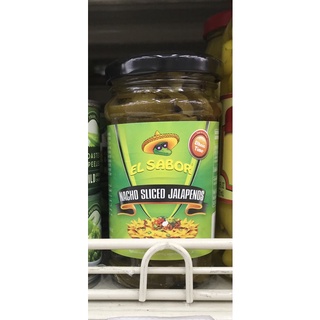 เอลซาบอล EL SABO นาโซ่ สไลด์ จาลาปิโนส พริกดอง พริกจาราปิโน่ในน้ำเกลือ nacho sliced jalapenos ขนาด 225 กรัม