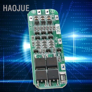 Haojue 3S 12.6V 20A บอร์ดแบตเตอรี่ลิเธียม 18650 Lipo เซลล์ Bms Pcbauto รับสัญญาณ