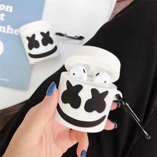 Creative Music DJ Marshmello Head Cover Silicone Cover  Anti-drop Protection AirPods 1 2 Case