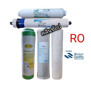 ไส้กรองน้ำระบบRO Reverse Osmosis 5ขั้นตอน 50GPD.