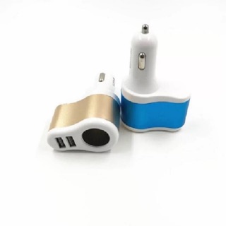 ซ็อกเก็ต Dual USB Car Charger Adapter สำหรับโทรศัพท์