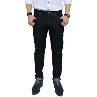 Golden Zebra Jeans กางเกงยีนส์ขาเดฟ ผ้ายืดสีน้ำเงิน (Size เอว 28-36)