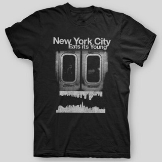 [COD]เสื้อยืด พิมพ์ลายดอกไม้ YORK CITY EATS ITS YOUNG NYC Make It In America สําหรับผู้ชาย และผู้หญิง ไซซ์ S-5XS-5XL
