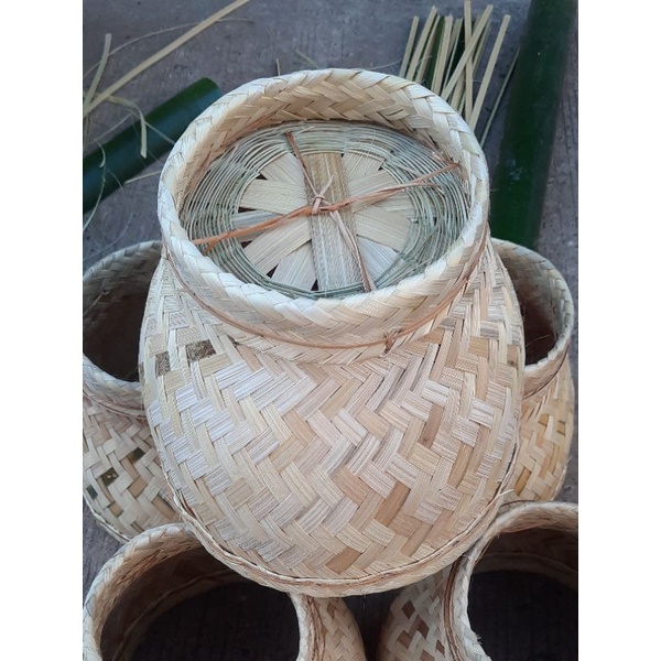 มวยนึ่งข้าวเหนียว แข็งแรง หนา ใช้ทน ใบใหญ่ หวดนึ่งข้าวเหนียว Hand Made นึ่งข้าวเหนียว นึ่งผัก อาหาร