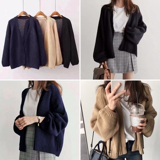 (รอของ ขอคนรอได้ )เสื้อกันหนาว เสื้อคลุมคาร์ดิแกนหนาและอุ่นมากใส่กันหนาวได้ดีค่ะเข้าได้กับทุกชุด SC3445