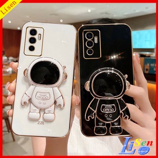 เคส Vivo v23e 5g v20 SE T1 5G v20 v23 5G V21 Y30 5G เคสโทรศัพท์มือถือ ลายนักบินอวกาศ พร้อมขาตั้ง สําหรับ YHY