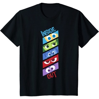 ราคาระเบิดเสื้อยืด พิมพ์ลายกราฟิก Disney Pixar Inside Out Emotion Eyes สําหรับเด็กS-3XL