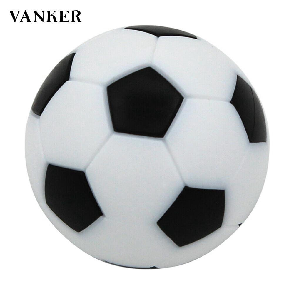4 Soccer Foosballs Black /& White Engraved Table Soccer Balls