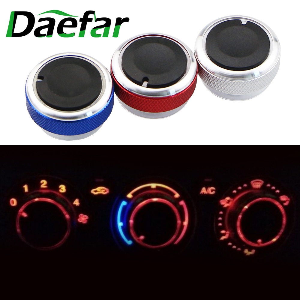 3pcs Per Set Aluminum Alloy Car Styling Air Conditioning Knob Ac Knob