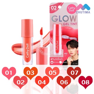 ลิปติดทน ติดทน กันน้ำ ลิปทินท์เนื้อฉ่ำ เคที่ดอลล์ โกลว์ เจลทินท์ Cathy Doll Glow Gel Tint  2.4 g.