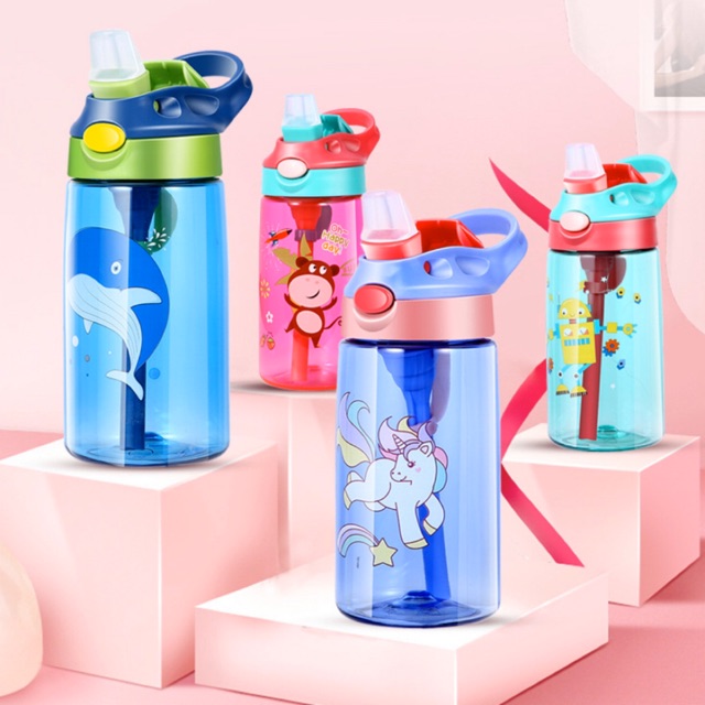 พร้อมส่ง กระติกน้ำเด็ก ขวดน้ำเด็ก หลอดเด้ง