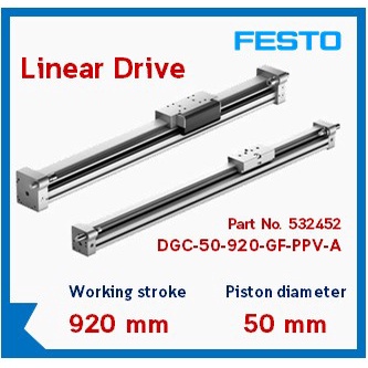 Linear Drive ยี่ห้อ FESTO Part No. : 532452 Model : DGC-50-920-GF-PPV-A