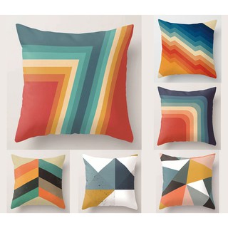 Colorful Geometric pillow cover40×40,45×45,50×50,60×60,sofa cushion cover,Square decoration pillowcase.