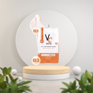 วิตซีน้องฉัตร ครีมวิตซี VIT C WHITENING CREAM วิทซีซอง (ซอง)