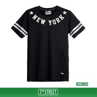 7th Street เสื้อยืด รุ่น RZS002 ดำ ของแท้ 100%