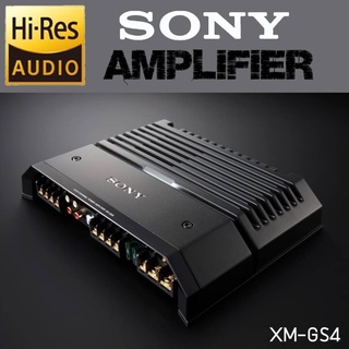 แอมป์รถยนต์ ตัวท้อป SONY XM-GS4 Hi-Res AUDIO NEW MODEL2021 เพาเวอร์แอมป์เสียงดี 4ชาแนล เพาว์เวอร์ แอมป์ โซนี่ 4 ชาแนล