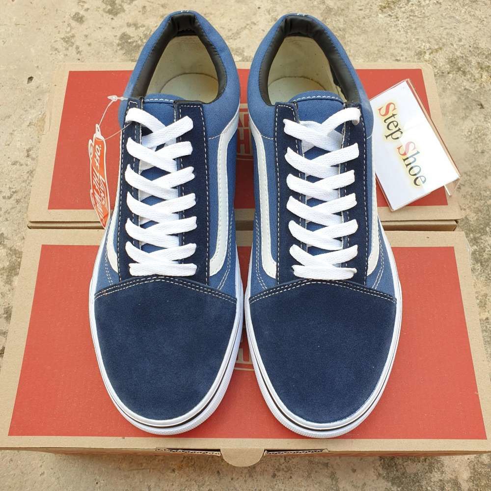 navy old skool vans