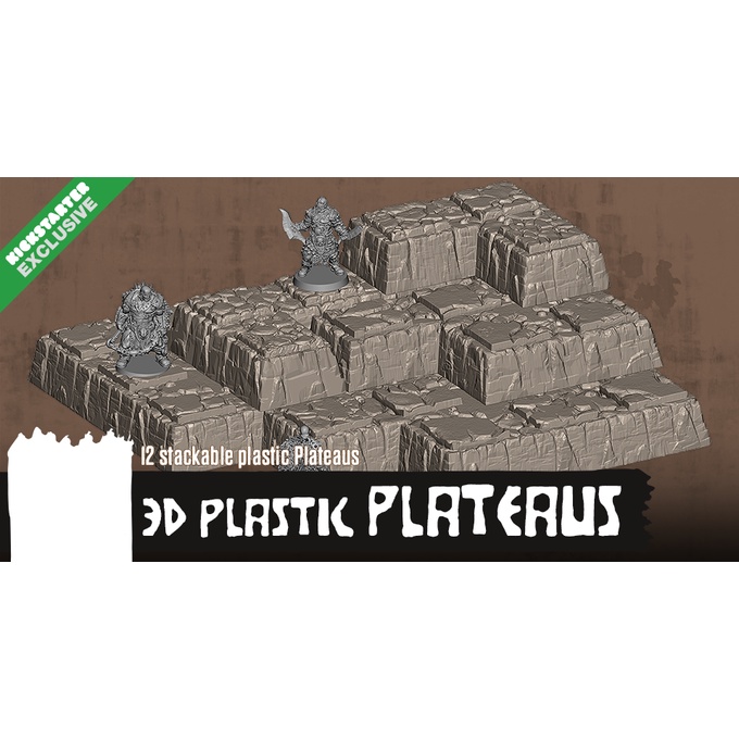 HATE: 3D Plastic Plateaus (Kickstarter Exclusive) [BoardGame]