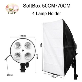 กล่องใส่ Softbox 50 * 70cm + 4 in 1 E27 ที่วางหัวโคมไฟ Softbox 50cm*70cm + 4 in 1 E27 Socket Lamp Head Holder