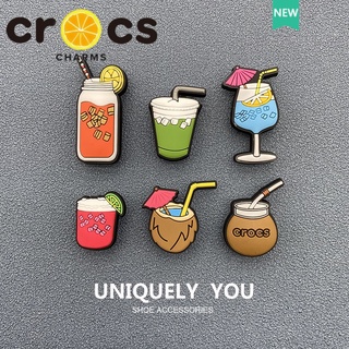 Crocs jibbitz จี้กระดุม รูปดอกไม้ แฟชั่นฤดูร้อน อุปกรณ์เสริม สําหรับตกแต่งรองเท้า crocs